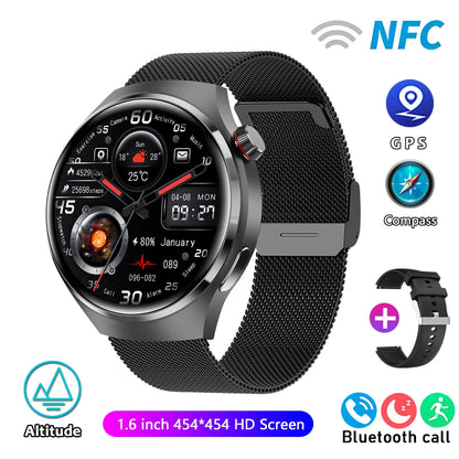 ChiBear Watch Pro 2024 – GPS &amp; NFC Smartwatch with AMOLED Display, Bluetooth Calling, Heart Rate &amp; IP68 | For Android &amp; iOS