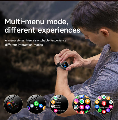 LIGE Smartwatch Men 2025 – 1000 mAh Battery, Outdoor, Bluetooth Call, Sports &amp; Flashlight