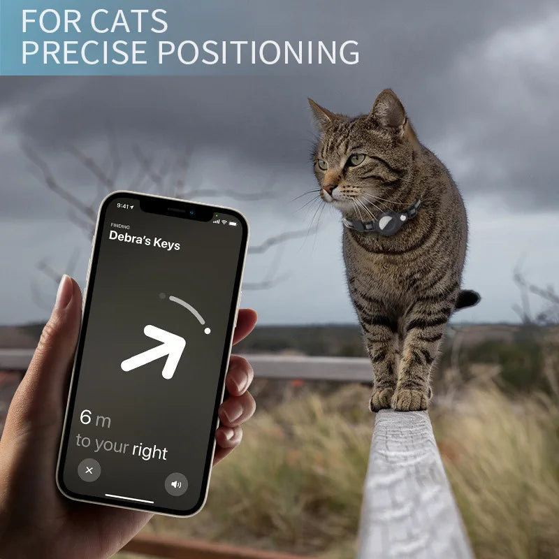 AirTag Cat Collar with Holder – Reflective & Safe | Taggytech