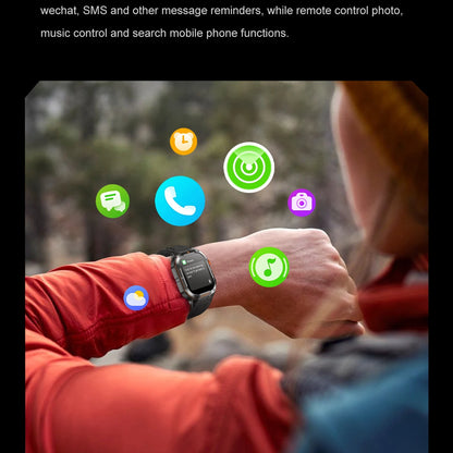 LIGE 2025 Professionelle Sport Smartwatch Herren – Outdoor Wasserdicht, LED-Taschenlampe, Bluetooth Anruf, 2,01" HD Display | Taggytech