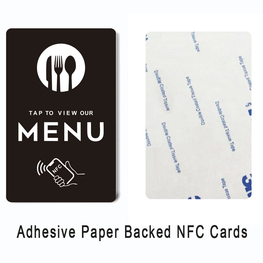 NFC PVC card – Ntag215, 504 bytes, waterproof, for online menus