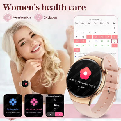 NFC Smartwatch 2025 – 1.27" AMOLED, GPS &amp; Bluetooth Call