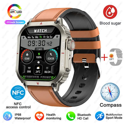 ساعة ذكية متعددة الوظائف NFC GPS مع هاتف بلوتوث ومساعد صوتي