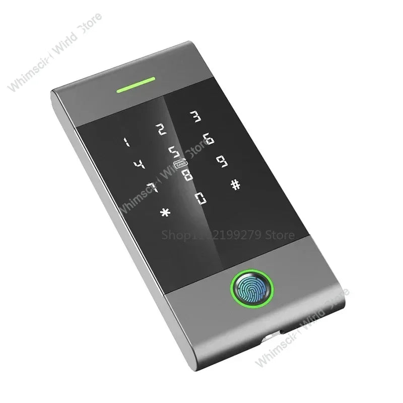 TTLock Fingerprint Access Control – Metal Housing, Rainproof, App & PIN, 13.56 MHz IC Card Reader