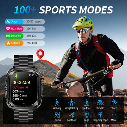 LIGE 2024 GPS Tracker Outdoor Smartwatch Men – 2.1" Ultra-HD AMOLED, 460 mAh, NFC &amp; Compass, Sport &amp; Fitness