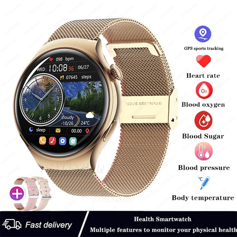 NFC Smartwatch 2025 – 1.27" AMOLED, GPS &amp; Bluetooth Call