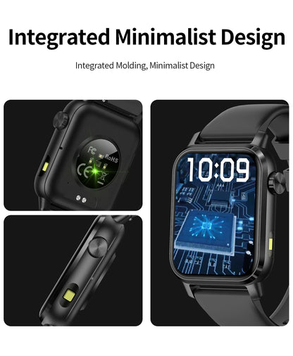 LIGE LED Smartwatch Women – 1.85″ HD Screen, Health Monitor, Fitness Tracker, AI Voice Assistant, Bluetooth Call