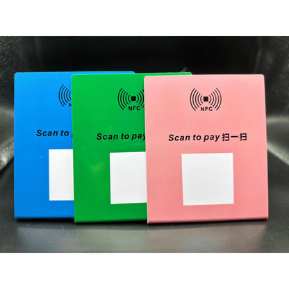 5pcs NFC Table Display Holder NTG 213 Chip PVC 13.56Mhz 144Bytes Chip Memory  Google NFC Review Card NTG 213 NFC Desk Stand