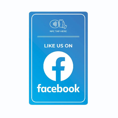 Facebook NFC Karte zur schnellen Verbindung mit der Unternehmens-Facebook-Seite