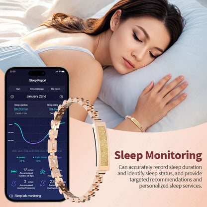 LIGE BWS2 Damen Fitness Tracker 2025 – Ohne Bildschirm, Herzfrequenz, SpO₂ & Schlaftracking | Taggytech