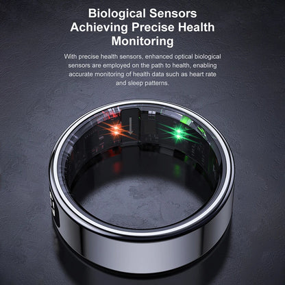 Lenovo R12 Smart Ring – Touchscreen, health tracking &amp; wireless charging | Heart rate, O₂, sleep monitor | 5ATM water resistance