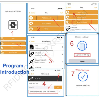 Anleitung zur Nutzung der NFC Tools App – Schritt-für-Schritt Guide zum Schreiben einer URL auf einen NFC-Tag

