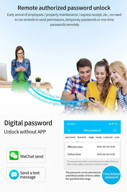 TTLock H3/H3F Fingerprint Door Access Control System – Bluetooth, NFC, RFID, Password & App Control | IP66 Waterproof