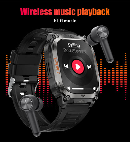 LIGE 2025 Smartwatch Men – 2.01" HD AMOLED, GPS, IP68 Waterproof, Outdoor Sports, LED Flashlight, Bluetooth Calls