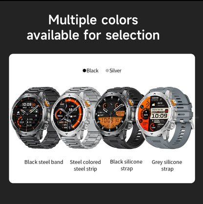 LIGE Smartwatch Men 2025 – 1000 mAh Battery, Outdoor, Bluetooth Call, Sports &amp; Flashlight