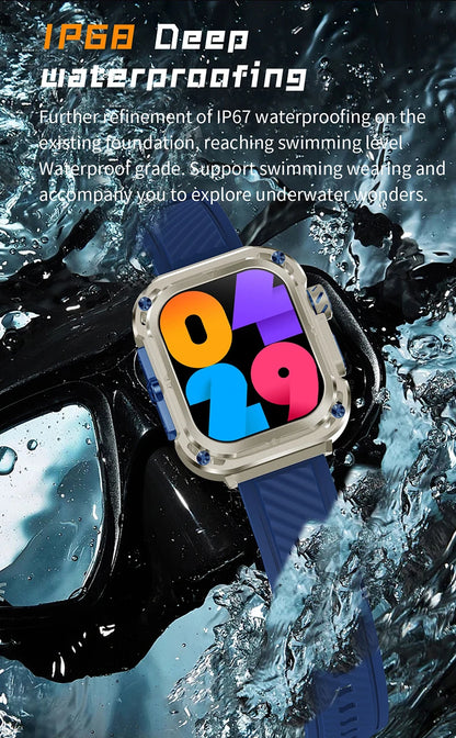 LIGE Outdoor Smartwatch for Men – GPS, Compass, NFC, 2.1" AMOLED, 460 mAh Battery