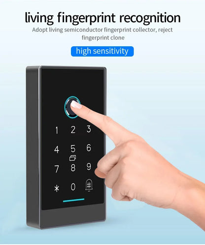 TTLock H3/H3F Fingerprint Door Access Control System – Bluetooth, NFC, RFID, Password & App Control | IP66 Waterproof