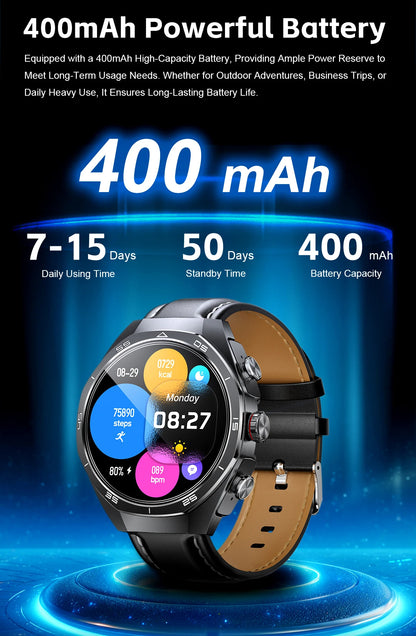2025 LIGE 2-in-1 Smartwatch Men – NFC, Built-in TWS Earphones, 1.53-inch HD AMOLED, Bluetooth Call, Fitness &amp; Sports Smartwatch