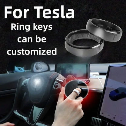 NFC Smart Key Ring for Tesla Model 3/Y – waterproof, customizable