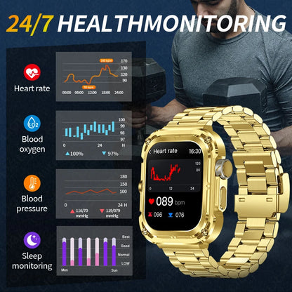 LIGE Outdoor Smartwatch for Men – GPS, Compass, NFC, 2.1" AMOLED, 460 mAh Battery
