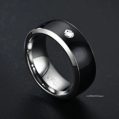 NFC Smart Ring made of stainless steel – Intelligent finger ring for Android & iPhone | Taggytech
