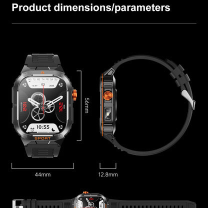 LIGE 2025 Professionelle Sport Smartwatch Herren – Outdoor Wasserdicht, LED-Taschenlampe, Bluetooth Anruf, 2,01" HD Display | Taggytech