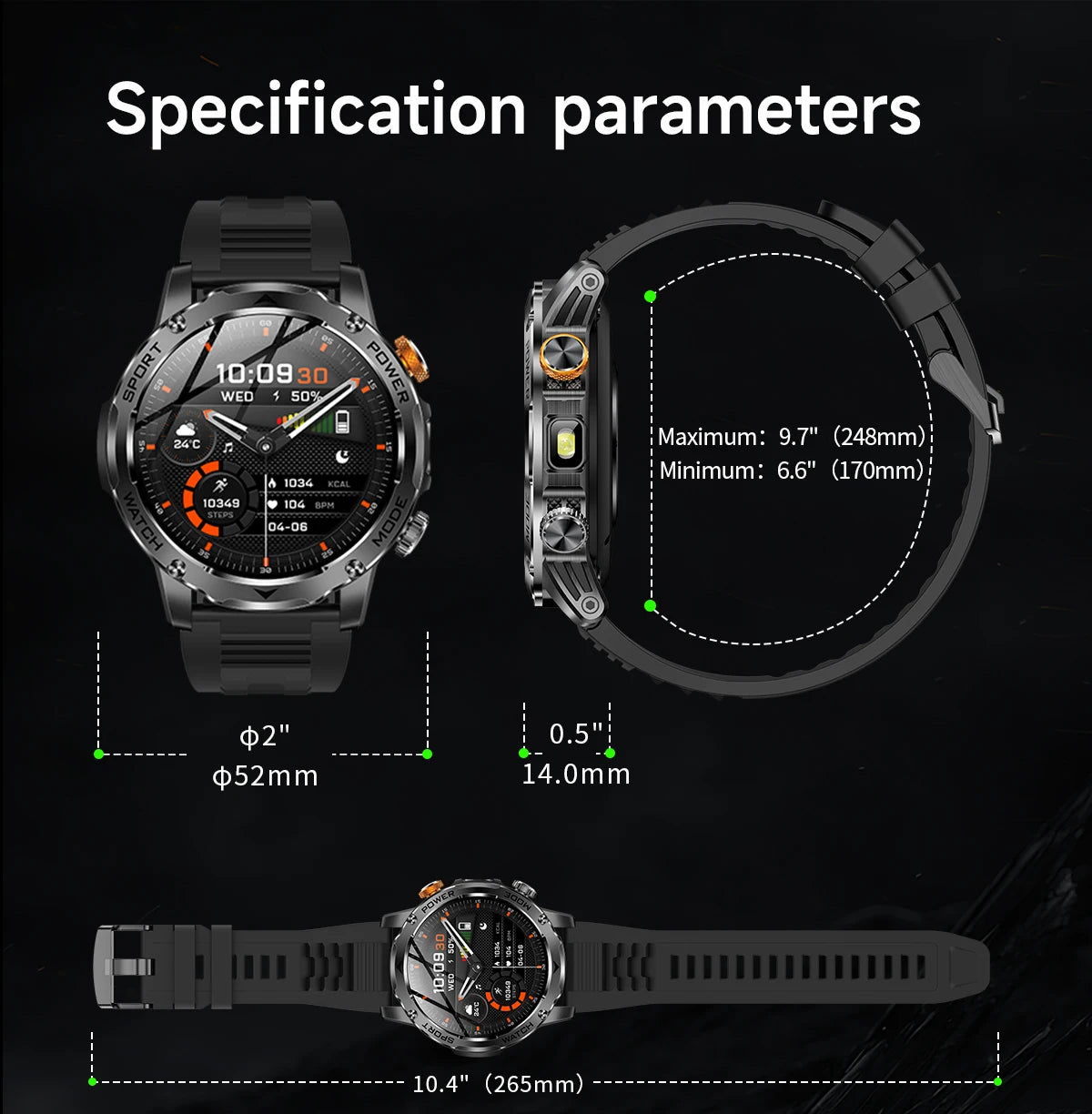 LIGE Smartwatch Men 2025 – 1000 mAh Battery, Outdoor, Bluetooth Call, Sports &amp; Flashlight