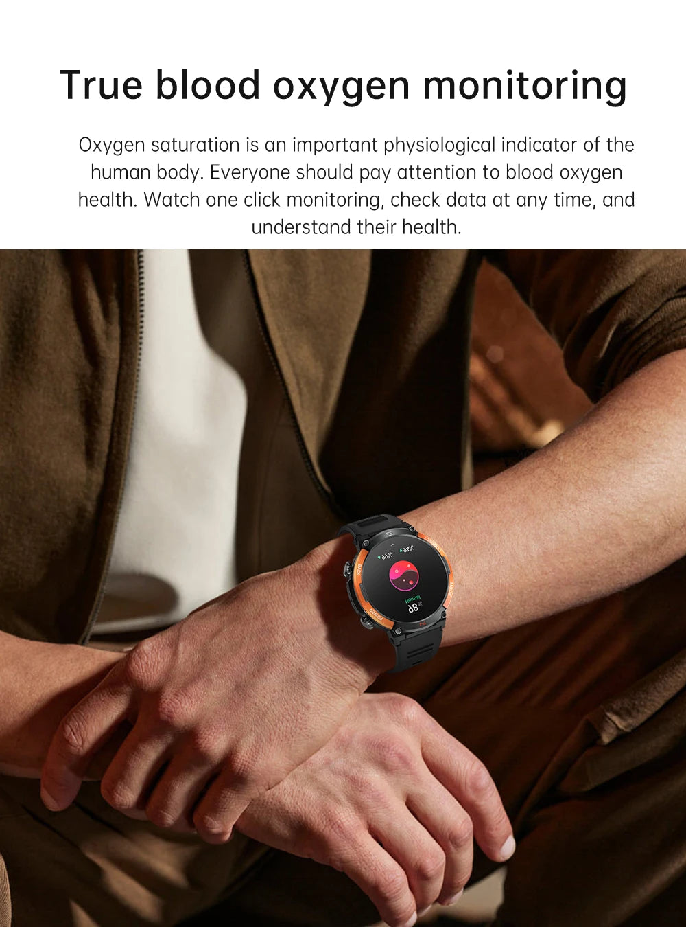 LIGE 2024 Outdoor Smartwatch for Men – Bluetooth Call, Compass, Fitness & Health Monitor, IP68 Waterproof, 1.52" IPS Display