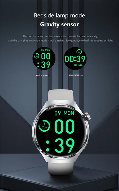 ChiBear GT4 Pro Sport Smartwatch für Damen & Herren – AMOLED, Herzfrequenz, Blutdruck, Schlafmonitor, Bluetooth-Anrufe, IP68 Wasserdicht | Taggytech