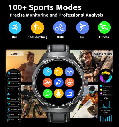 2025 LIGE 2-in-1 Smartwatch Men – NFC, Built-in TWS Earphones, 1.53-inch HD AMOLED, Bluetooth Call, Fitness &amp; Sports Smartwatch