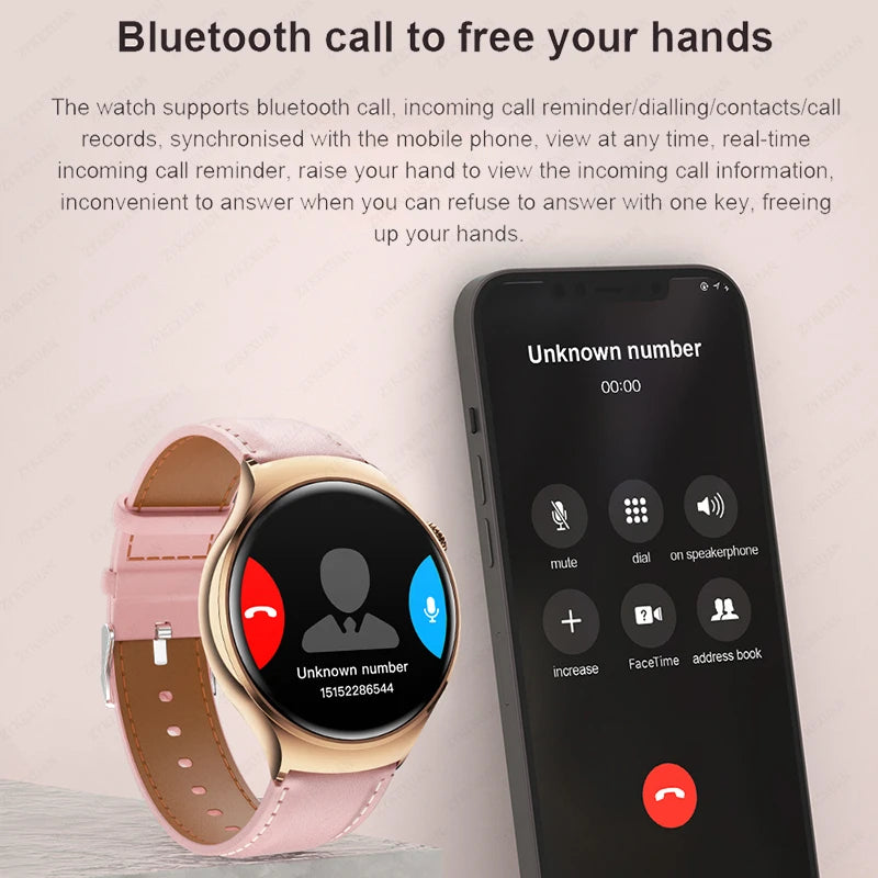 NFC Smartwatch 2025 – 1.27" AMOLED, GPS &amp; Bluetooth Call