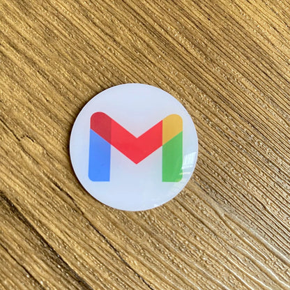 Anti-Metall NFC Sticker NTAG213 – 30 mm, Epoxid, Social-Media-Ready