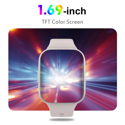 Nerunsa 1,69" Smartwatch – Fitness Tracker für Damen & Herren | Herzfrequenz, Schlafmonitor & Schrittzähler | Taggytech