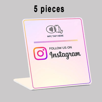 Instagram-Ständer für die Förderung von Kundenbewertungen und Social Media Engagement
