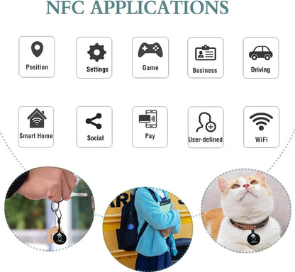 NFC Mini-Card NTAG216 – Wasserdichter Epoxy Anhänger 13,56 MHz