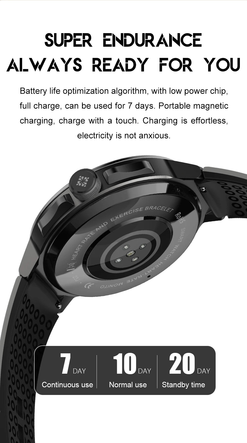 LIGE Smartwatch Männer 2024 – NFC, Fitness & Sport, Bluetooth-Anruf, Musik, Wasserdicht | Taggytech