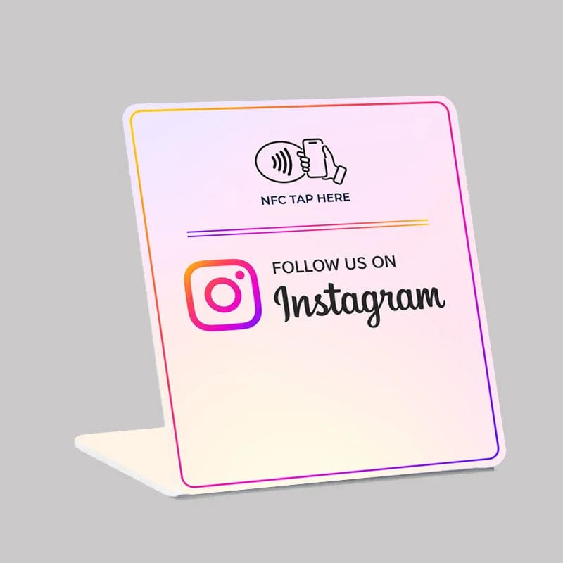 Erhöhen Sie Ihre Instagram-Likes direkt mit dem NFC-Displayständer für Social Media
