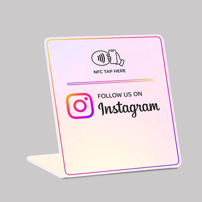 Erhöhen Sie Ihre Instagram-Likes direkt mit dem NFC-Displayständer für Social Media
