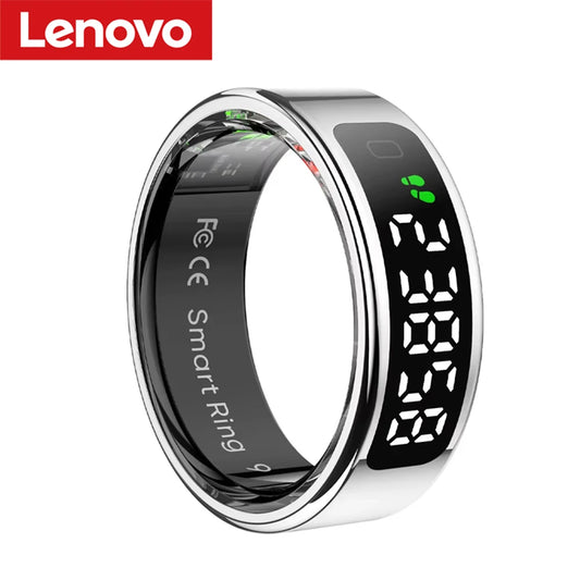 Lenovo R12 Smart Ring – Touchscreen, health tracking &amp; wireless charging | Heart rate, O₂, sleep monitor | 5ATM water resistance