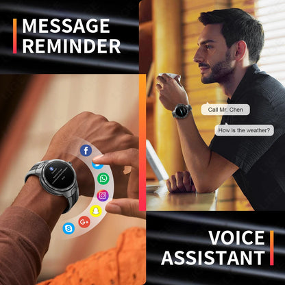 LIGE Smartwatch Männer 2024 – NFC, Fitness & Sport, Bluetooth-Anruf, Musik, Wasserdicht | Taggytech