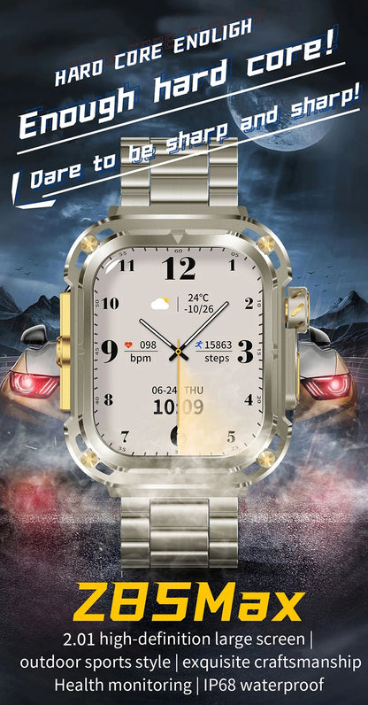 LIGE 2024 GPS Tracker Outdoor Smartwatch Men – 2.1" Ultra-HD AMOLED, 460 mAh, NFC &amp; Compass, Sport &amp; Fitness