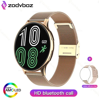 ساعة ذكية نسائية NFC 2024 - مكالمات بلوتوث، موسيقى، وتتبع اللياقة البدنية