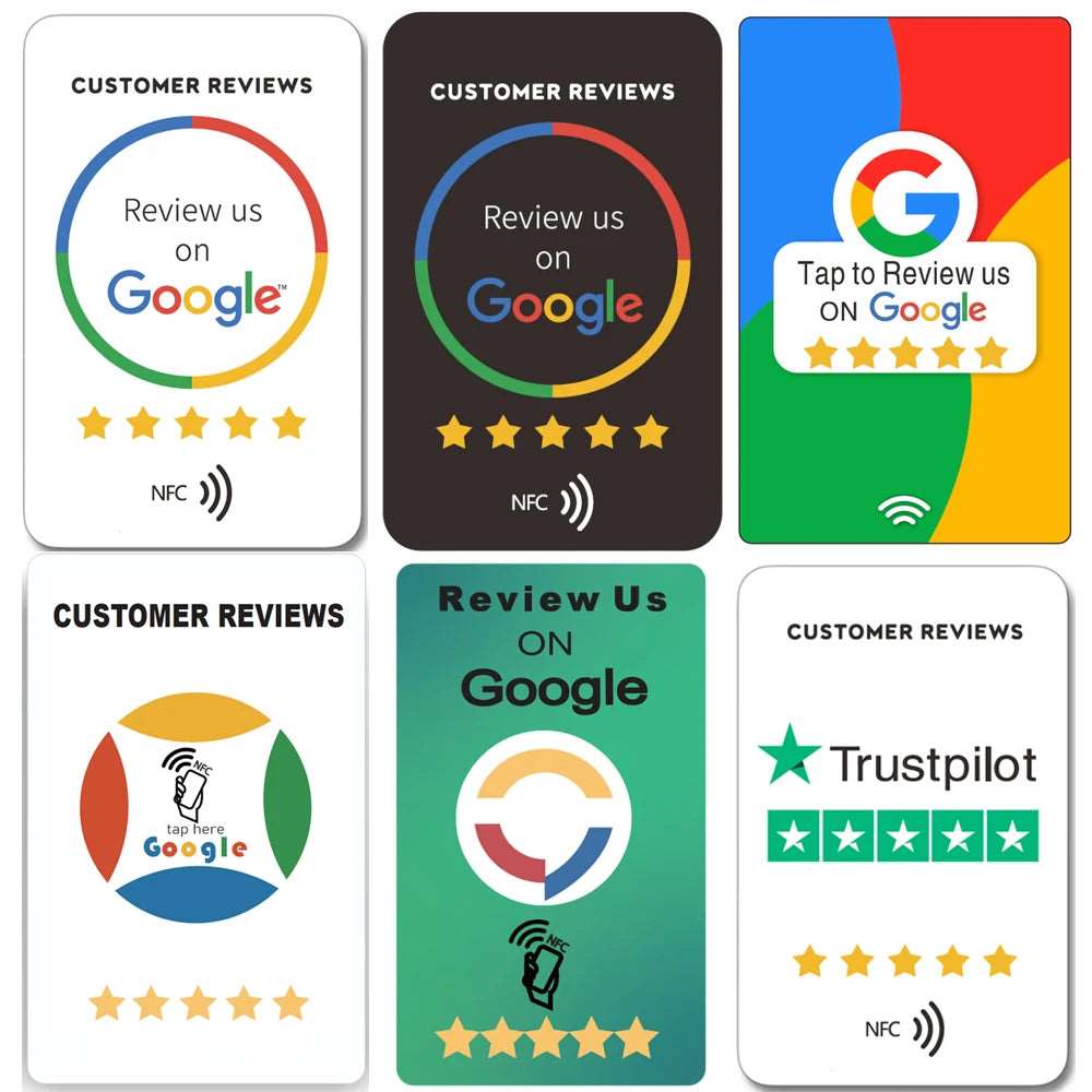 Erhalten Sie schnell Google-Bewertungen mit NFC-Karten für Kundenfeedback
