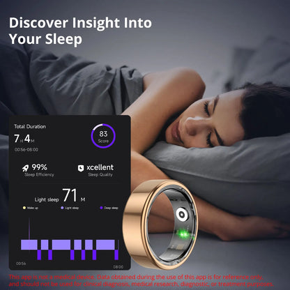 COLMI R02 Smart Ring – Health &amp; Fitness Tracking, 5ATM Waterproof, Charging Case