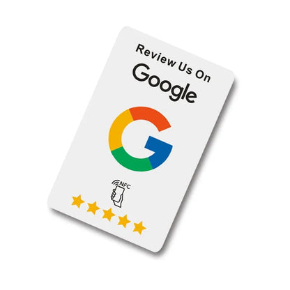 Google-Bewertungskarten mit NFC für eine nahtlose Kundenfeedback-Erfahrung
