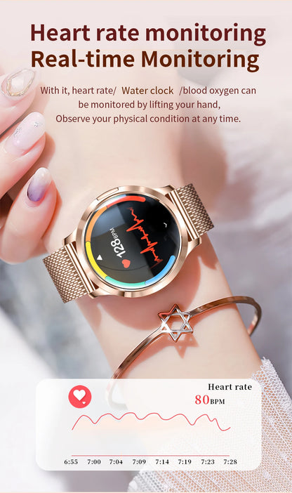 LIGE BWV93 Women's Smartwatch 2025 – Ultra-thin, 1.32" AMOLED HD, Fitness &amp; Health, Bluetooth Call, Luxury Smartwatch