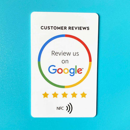 Erhalte Google-Bewertungen schnell mit der NFC Karte
