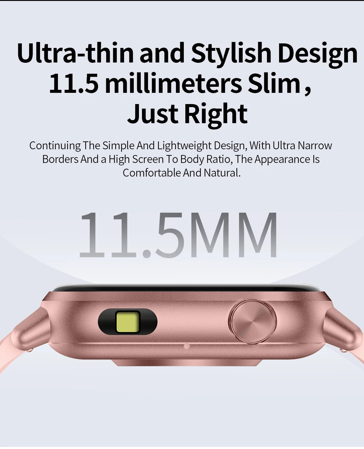 LIGE LED Smartwatch Women – 1.85″ HD Screen, Health Monitor, Fitness Tracker, AI Voice Assistant, Bluetooth Call