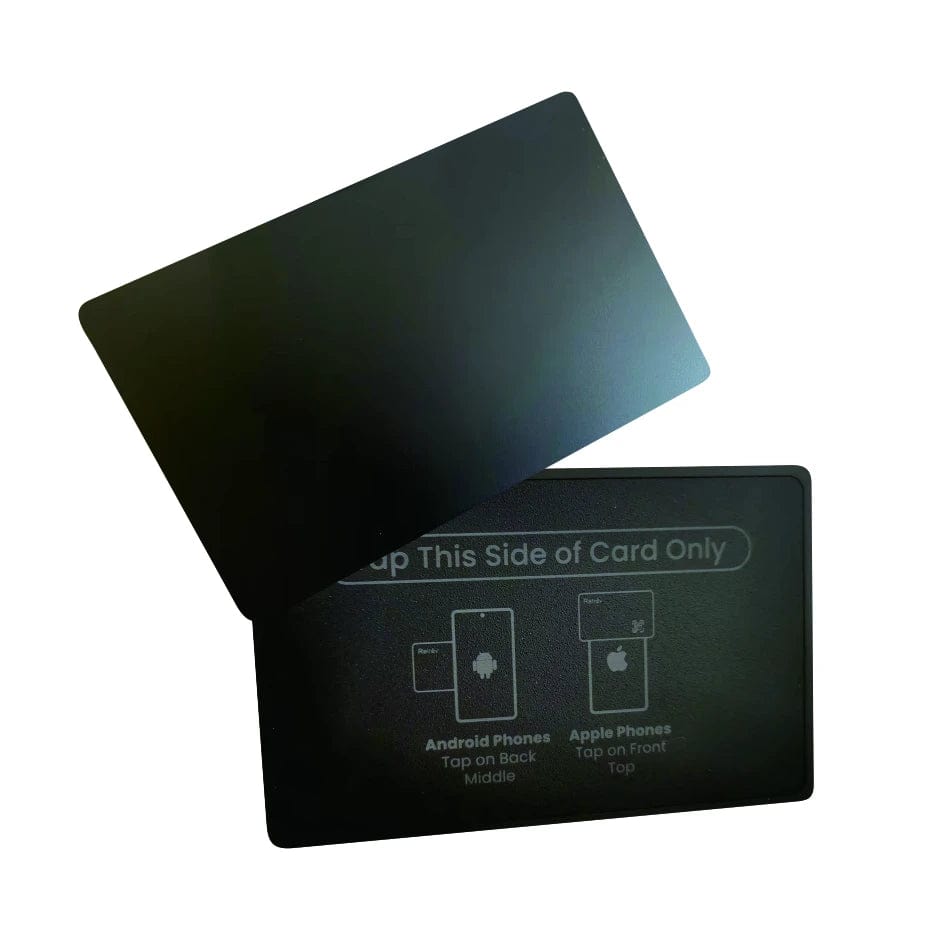 Elegante Metallkarte mit NFC-Funktion für Kundenbindung und Zugang