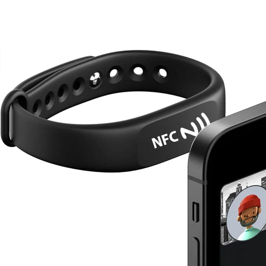 Waterproof NFC silicone wristband – NTAG215 RFID chip (13.56 MHz)